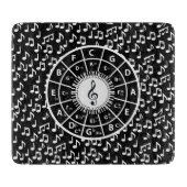 Muzieknoten en vijftiende cirkel snijplank (Voorkant)