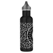 Muzieknoten en vijftiende cirkel waterfles  (Links)