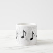 Muzieknoten Espresso Mok (Voorkant)