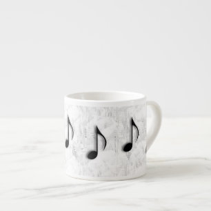 Muzieknoten Espresso Mok