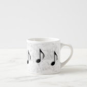 Muzieknoten Espresso Mok (Rechts)
