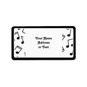 Muzieknoten Etiket (Voorkant)