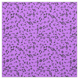 Muzieknoten fabric stof