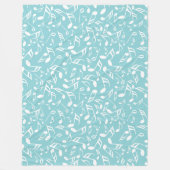 Muzieknoten Fleece Deken (Voorkant)