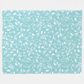 Muzieknoten Fleece Deken (Voorkant (Horizontaal))