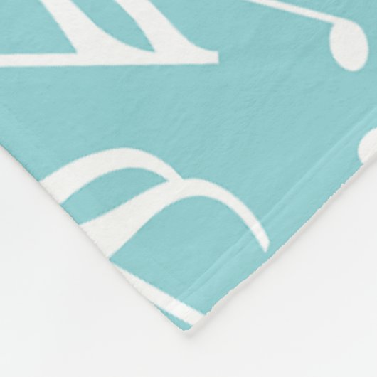Muzieknoten Fleece Deken (Hoek)