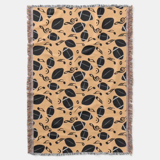 Muzieknoten Footballs Deken (Voorkant Verticaal)