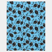 Muzieknoten Footballs Fleece Deken (Voorkant)