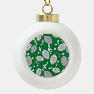 Muzieknoten Footballs Keramische Bal Ornament
