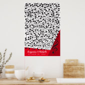 Muzieknoten Gastboek Poster - 250 ruimten (Keuken)