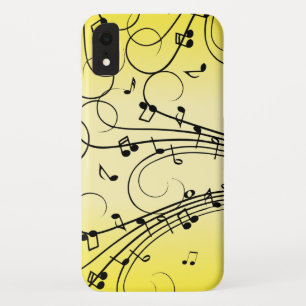 Muzieknoten Geel met Sieraad Case-Mate iPhone Case