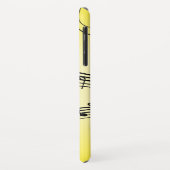 Muzieknoten Geel met Sieraad Case-Mate iPhone Case (Achterkant/links)