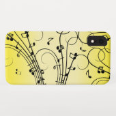 Muzieknoten Geel met Sieraad Case-Mate iPhone Case (Achterkant (horizontaal))