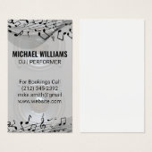 Muzieknoten | Geluidsprekers Visitekaartje (Voorkant /achterkant)