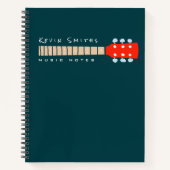 Muzieknoten gitaarhals notitieboek (Voorkant)