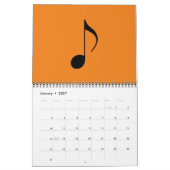 muzieknoten grafisch & cool kalender (Jan 2027)