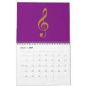 muzieknoten grafisch & cool kalender (Mar 2027)