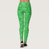 Muzieknoten Groen Leggings (Achterkant)
