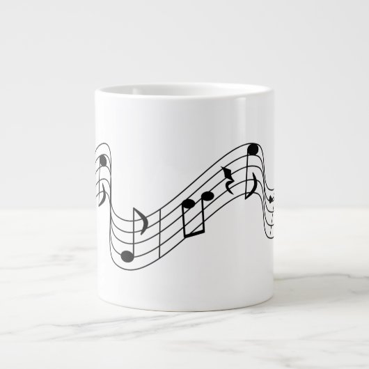 Muzieknoten Grote Koffiekop (Voorkant)