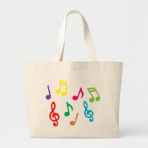 Muzieknoten Grote Tote Bag