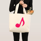 Muzieknoten Grote Tote Bag (Voorkant (product))