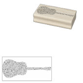 Muzieknoten Guitar Art Stempel (Gestempeld)