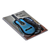 Muzieknoten Guitar Spiral Foto Notitieboek (Rechterzijde)