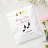 Muzieknoten Hartelijk dank Bedankzakje (Gezegeld)