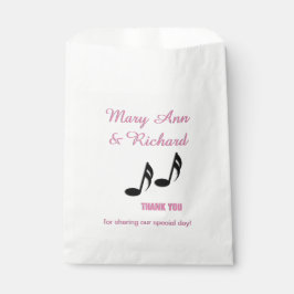 Muzieknoten Hartelijk dank Bedankzakje