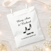 Muzieknoten Hartelijk dank Bedankzakje (Geknipt)