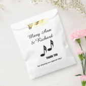 Muzieknoten Hartelijk dank Bedankzakje (Gezegeld)