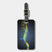 Muzieknoten hartzwellingen bagagelabel (Voorkant verticaal)