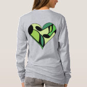 Muzieknoten Heart T-shirt (Achterkant)
