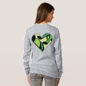 Muzieknoten Heart T-shirt (Achterkant volledig)