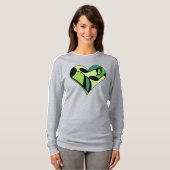 Muzieknoten Heart T-shirt (Voorkant volledig)