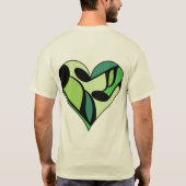 Muzieknoten Heart T-shirt (Achterkant)