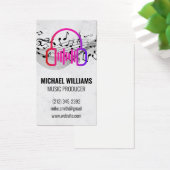 Muzieknoten | Hoofdtelefoon Logo Visitekaartje (Bureau)