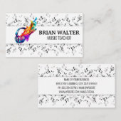 Muzieknoten | Hoofdtelefoons Logo Visitekaartje (Voorkant / Achterkant)