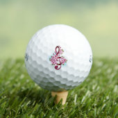 Muzieknoten in de sopraanklef met Sakura bloemen Golfballen (Insitu Shirt)