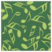 Muzieknoten in het groen stof (Close Up)