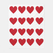 Muzieknoten in het hart, Fleece Blanket (Voorkant)