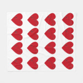 Muzieknoten in het hart, Fleece Blanket (Voorkant (Horizontaal))