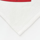 Muzieknoten in het hart, Fleece Blanket Deken (Hoek)