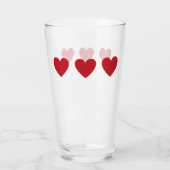 Muzieknoten in het hart, Glass Cup Glas (Achterkant)