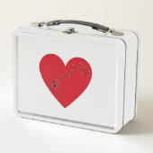 Muzieknoten in het hart, Metal Lunchbox (Voorkant)
