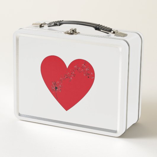 Muzieknoten in het hart, Metal Lunchbox (Voorkant)