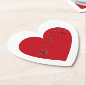 Muzieknoten in het hart, Onderzetter papier (Gekanteld)