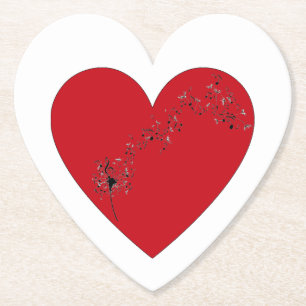 Muzieknoten in het hart, Onderzetter papier