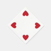 Muzieknoten in het hart, Papier Napkin Servet (Hoek)