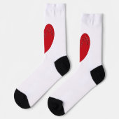 Muzieknoten in het hart sokken (Links)